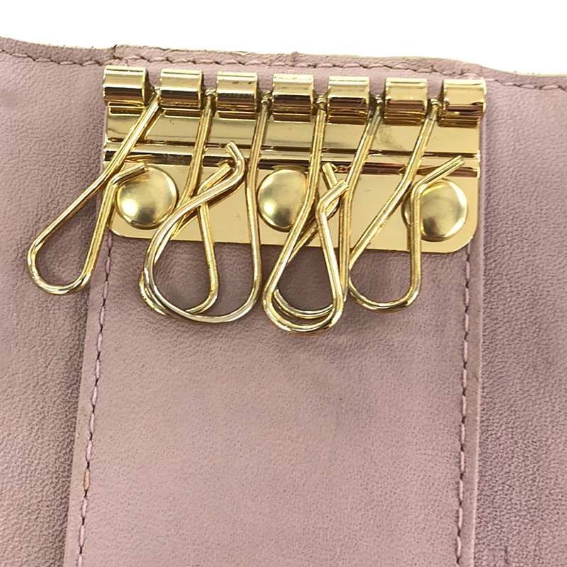 COACH / コーチ | レザー キーケース | オフホワイト/ピンク系 - メルカリ