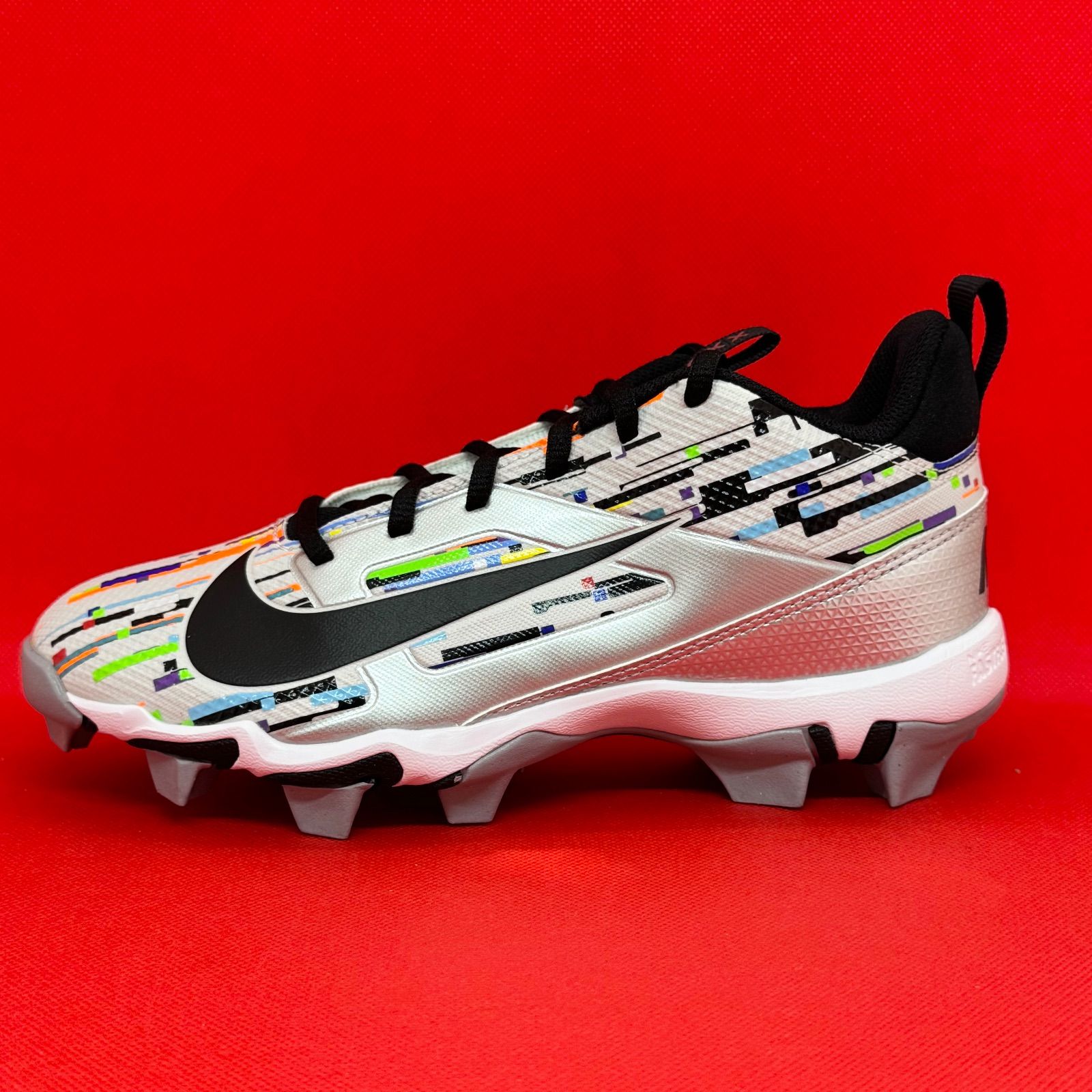 ナイキ ジュニアサイズ ポイントスパイク 野球 アメフト シルバー 23 5 cm