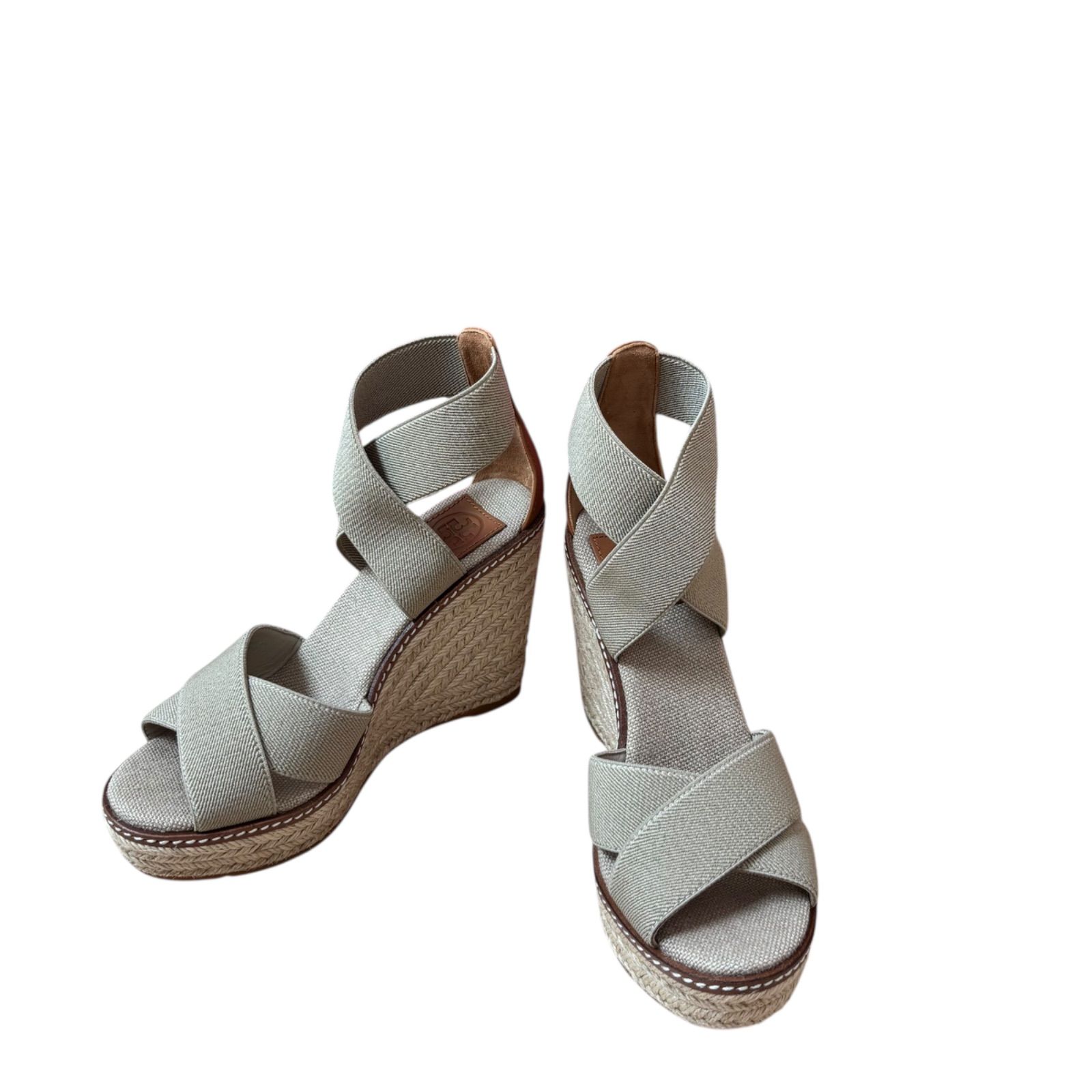 RE137【美品】TORY BURCH トリーバーチ ウェッジソールサンダル