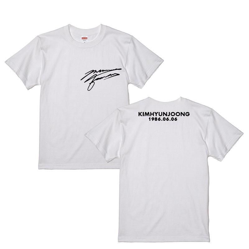 キム ヒョンジュン tシャツ 白 2019