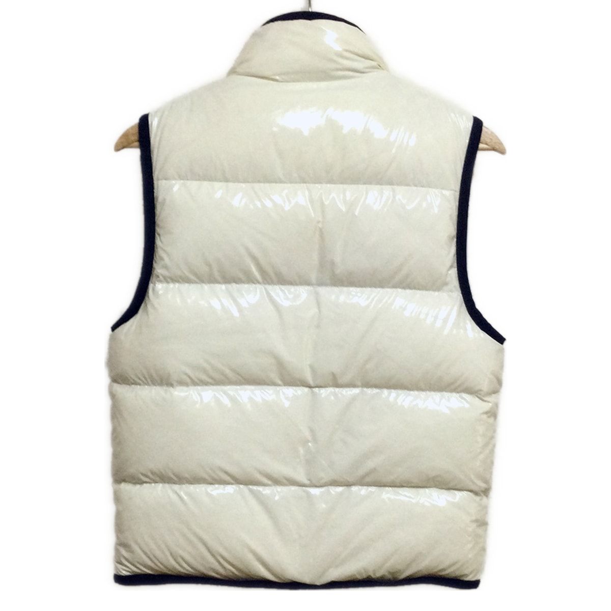 ベージュ ダウンベスト フード付き ロング DUVETICA デュベティカ