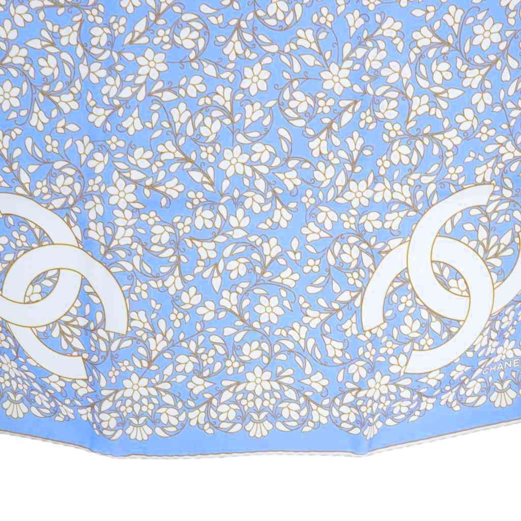 167 CHANEL シャネル 青色 ロゴ入り スカーフ 楽天市場】シャネル CHANEL スカーフ 衣料品 素材タグなし