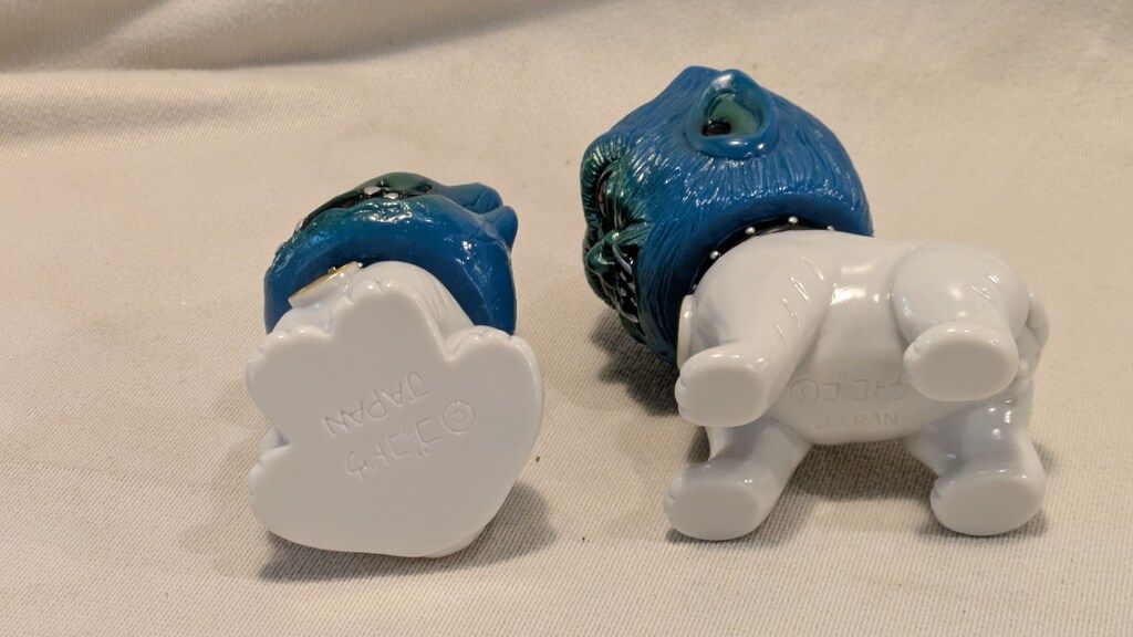 ゴッコ堂 X ktokto 火ノ玉犬 オレンジx水色成型 ゴッコ堂 X ktokto 火ノ玉犬/狼犬 グレー×青成型 - メルカリ