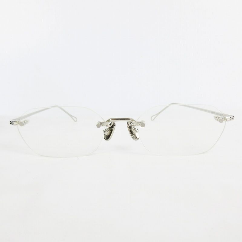 A.D.S.R. エーディーエスアール VATH 03 ヴァス リムレス サングラス メガネ クリアレンズ シルバーフレーム