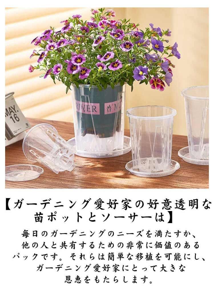 おしゃれ 植木鉢 多穴型 10鉢セット 直径10cm 直径12cm 胡蝶蘭