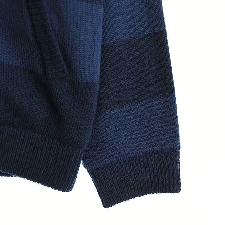 Aランク マンシングウェア メンズ Lサイズ 長袖ニットジャケット 秋冬 ネイビー系｜古着ゴルフウェア LLC-HASEGAWATOSO_COM