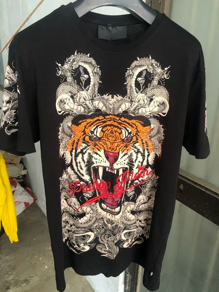 【即発送】PHILIPP PLEIN フィリッププレイン  半袖　ストーン PHILIPP PLEIN フィリップ プレイン 半袖 ポロシャツ XL
