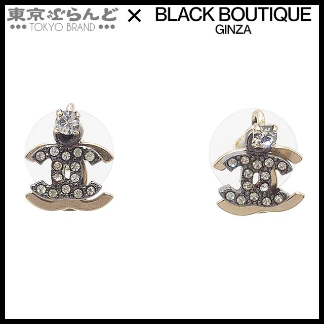 シャネル メタル ココマーク オーバルピアス 06C シャネル ピアス CHANEL EARRING ABA746 ココマーク メタル