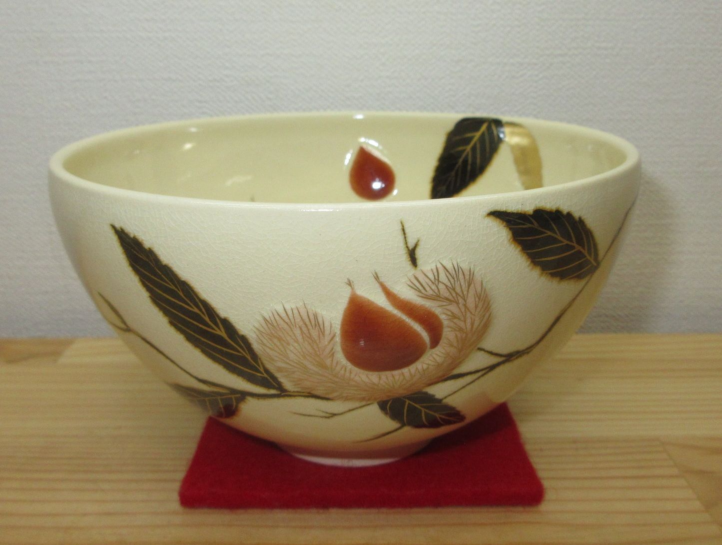 送料込【逢絢亭・新品】茶道具 茶碗 京焼 掛分 桜吹雪の図 山川巌窯 共箱入り 逢絢亭・新品】茶道具 茶碗 京焼 浮彫 栗の図 今岡三四郎 共