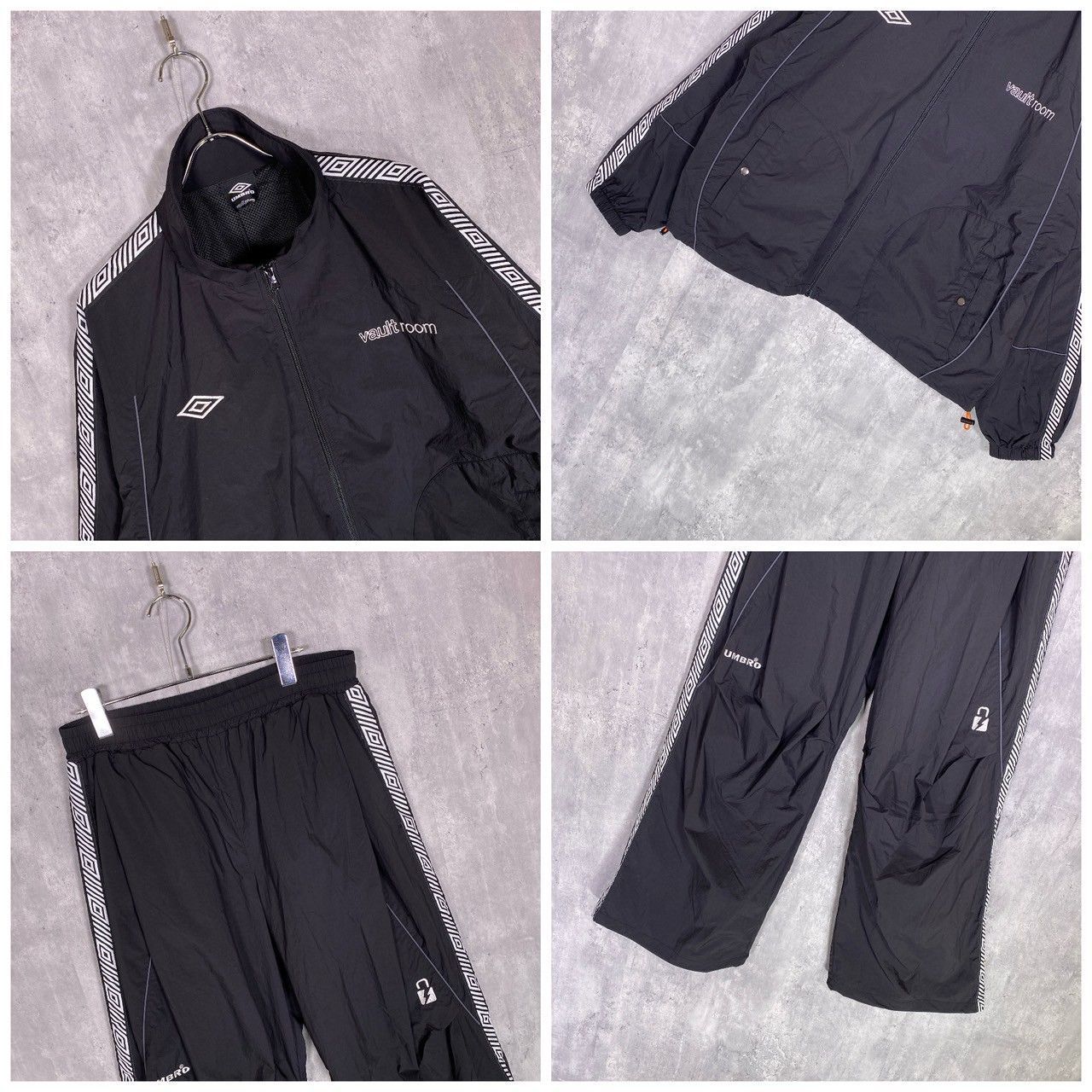 アンブロ × ボルトルーム』 (L) ナイロンジャージセットアップ