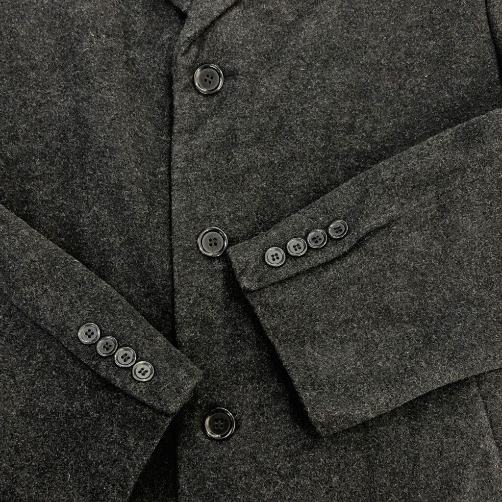 カシミヤ混 ウール チェスターフィールドコート グレー(メンズ 48)中古  