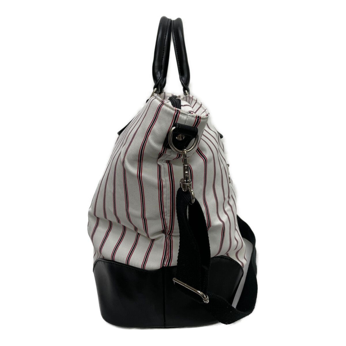 Admiral - coco 中古 アドミラルゴルフ Admiral Golf ボストンバッグ ホワイト 白 トートバッグ ストライプ柄 Admiral Golf アドミラル ゴルフ ボストンバッグ ユニオン