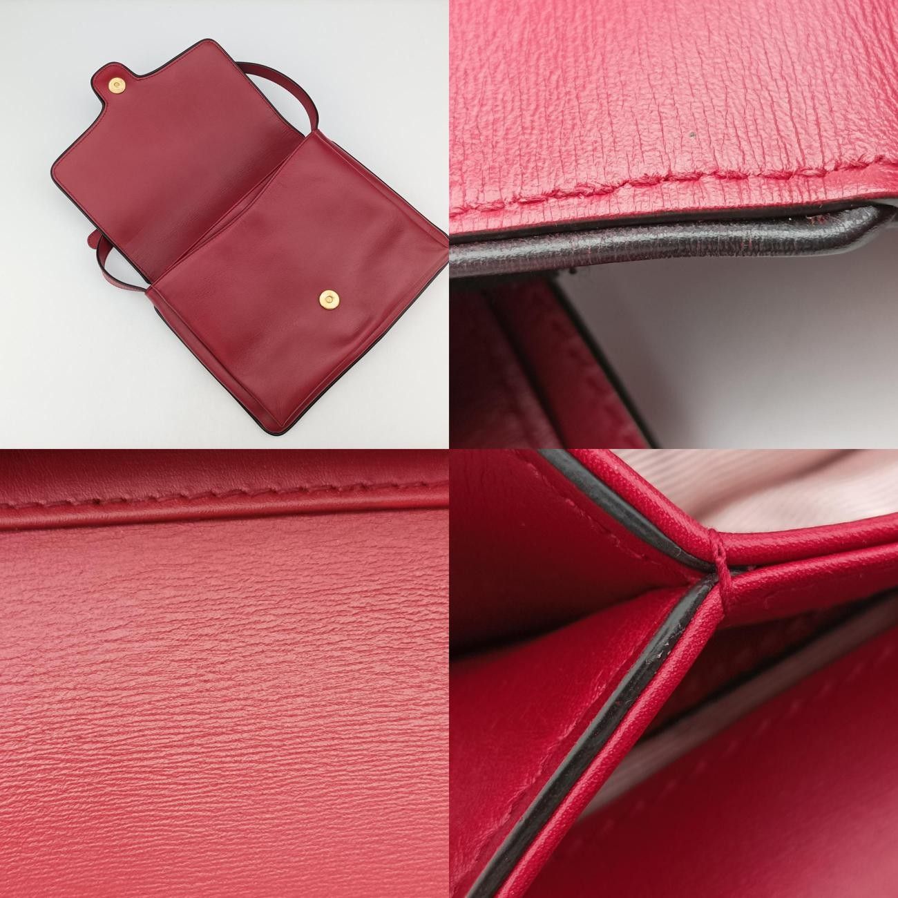 グッチGucciアリーレッド×ブラックレザー550126F030558442