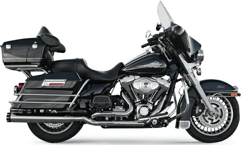 Bassani POWER CURVE 左右独立エキゾーストパイプ クローム 2009〜16年ツーリング