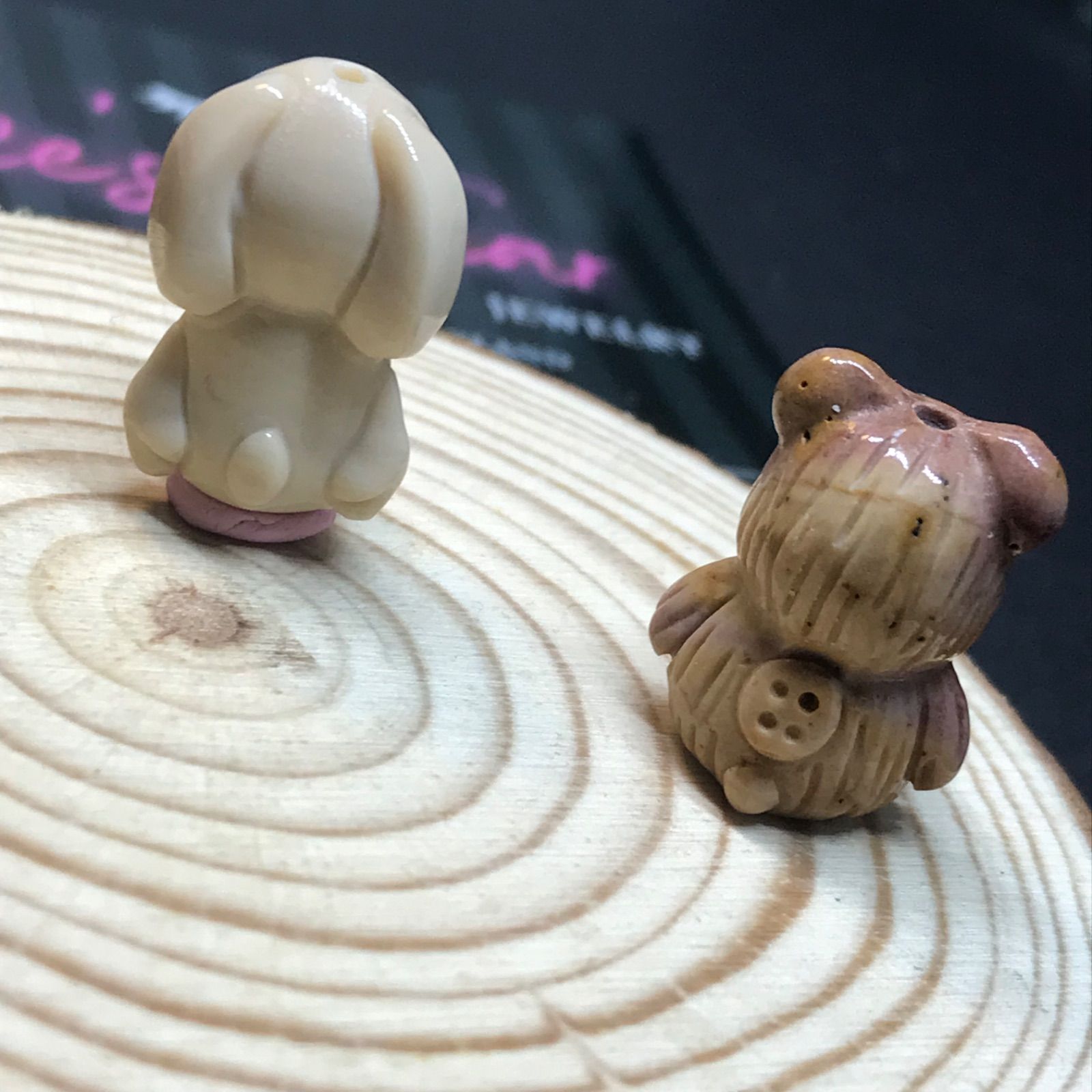 ストロベリークォーツのくまちゃんとハートの贅沢セレブブレスレット 