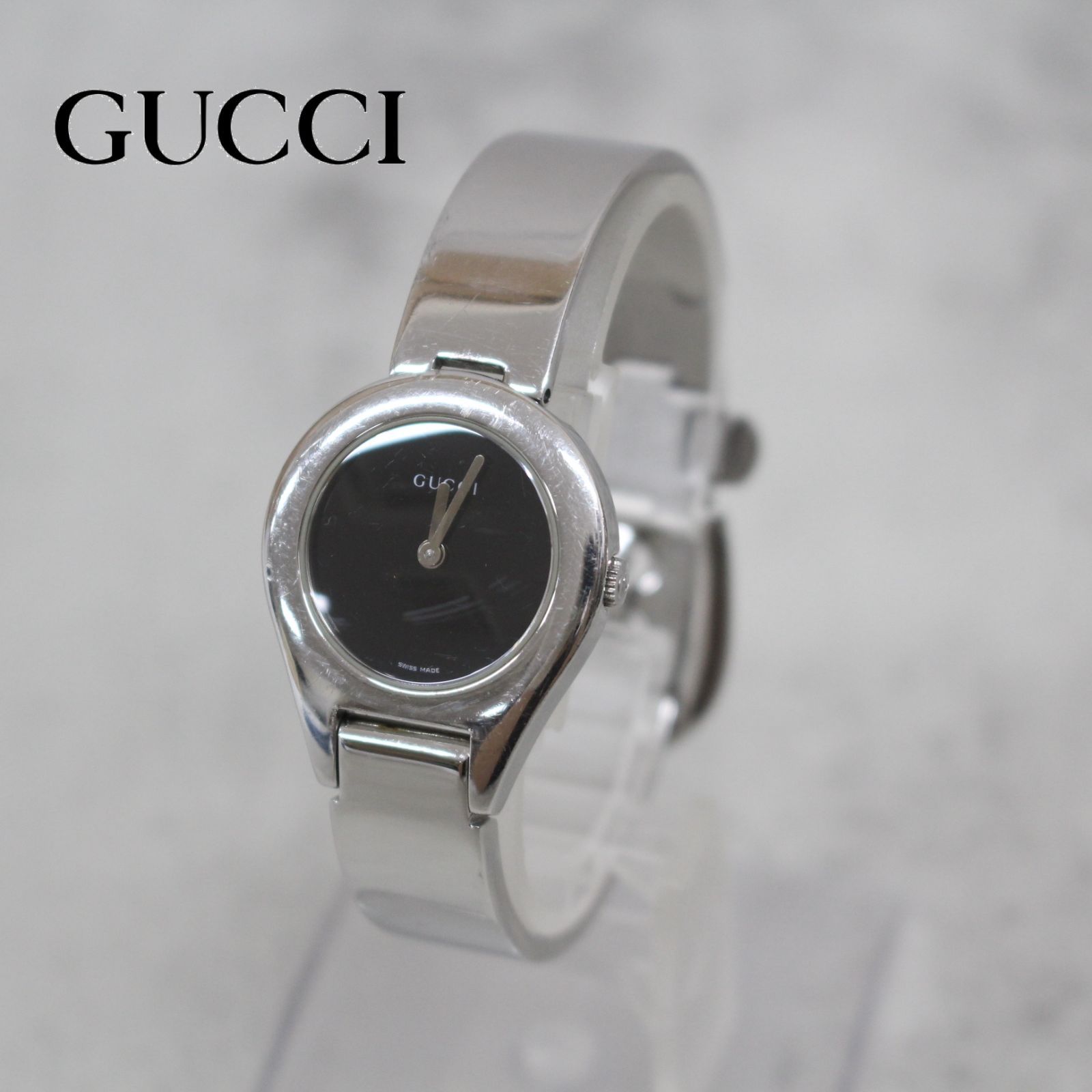 S009)【電池交換済み】GUCCI/グッチ ラウンドフェイス 腕時計 6700L