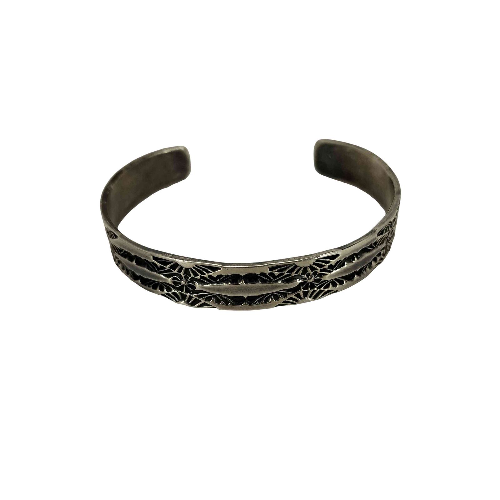 ナバホ NAVAJO STERLING HRM ヘンリマリアーノ シルバーバングル メンズ 表記無