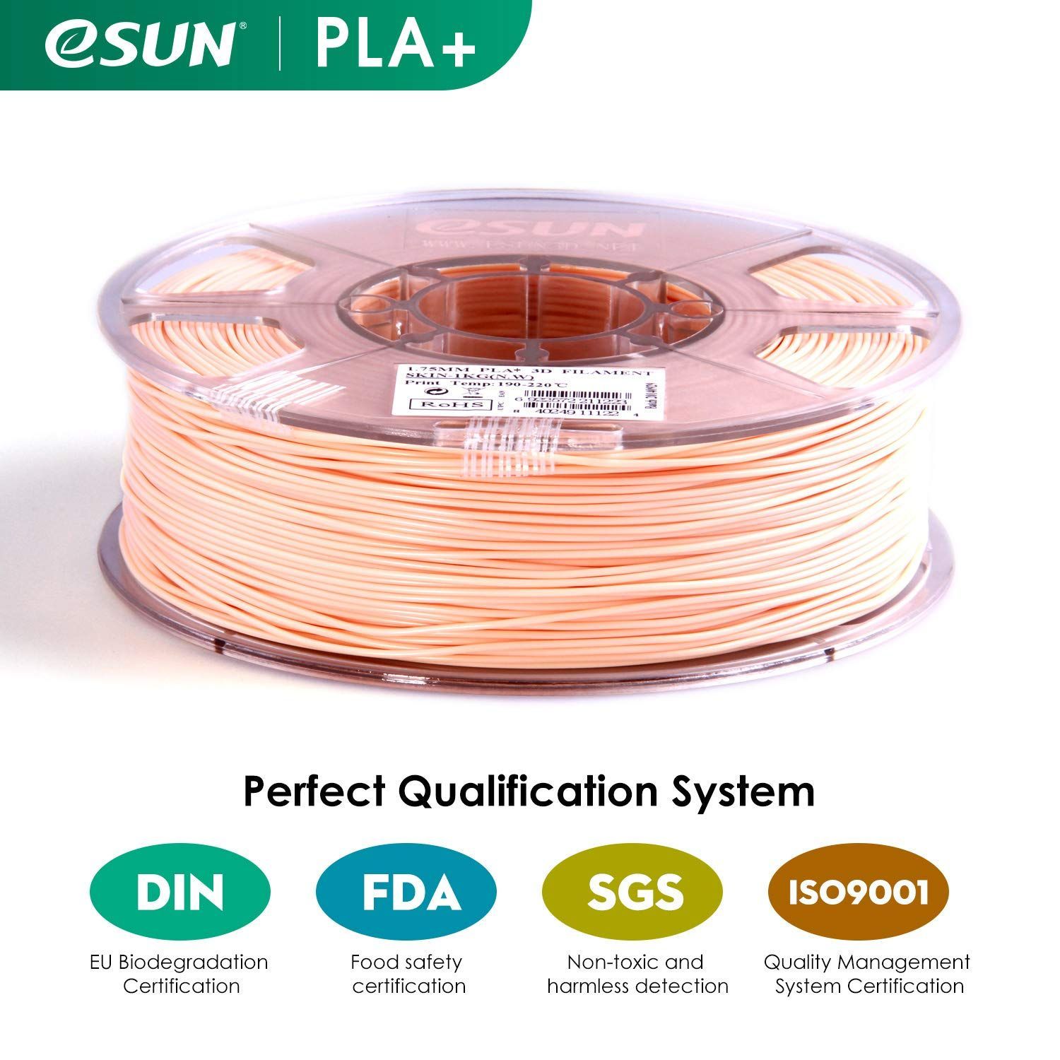 数量限定】PLA eSUN Plus 3Dプリンターフィラメント PLA+ 寸法精度+/-