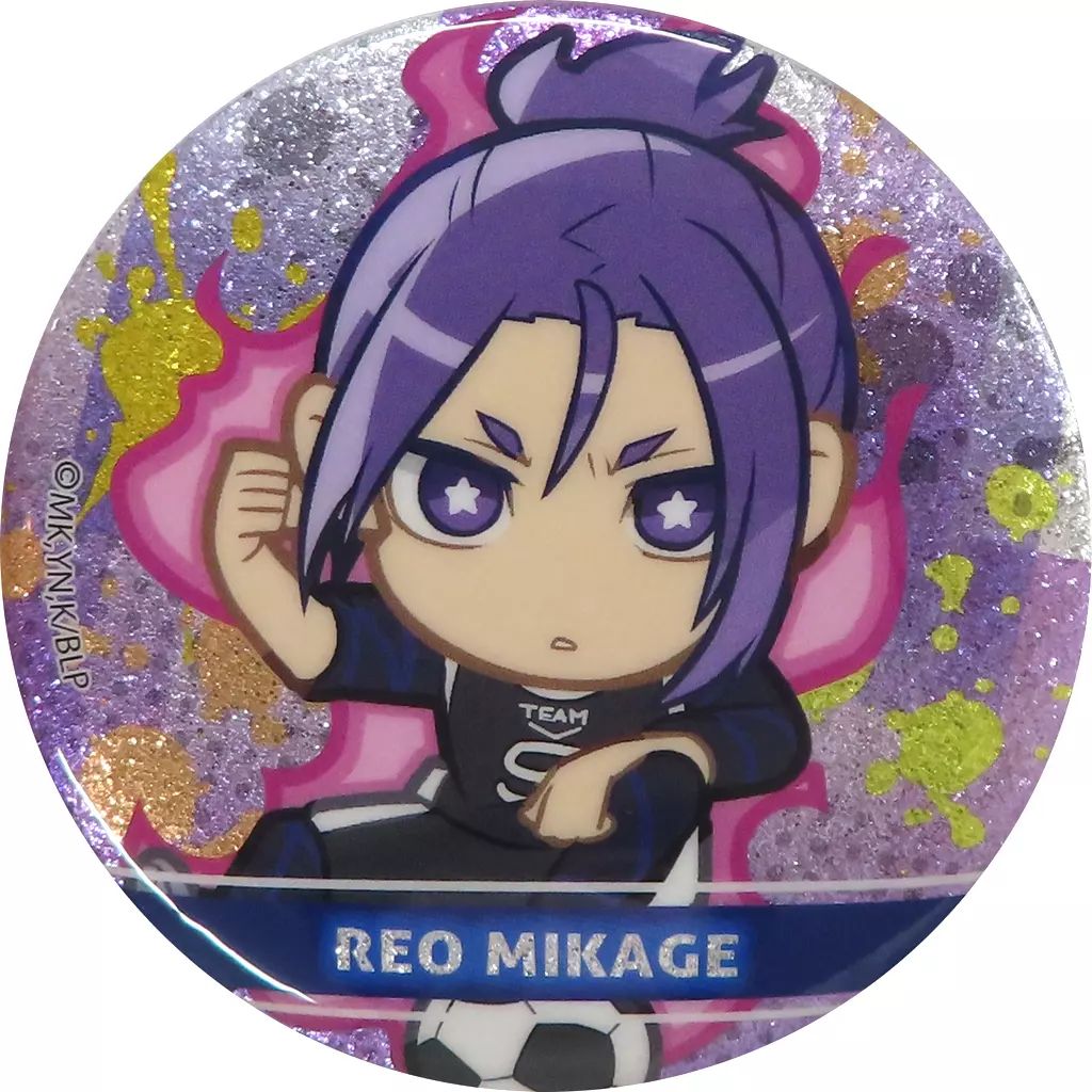 中古】バッジ・ビンズ 御影玲王 「ブルーロック グリッター缶バッジ