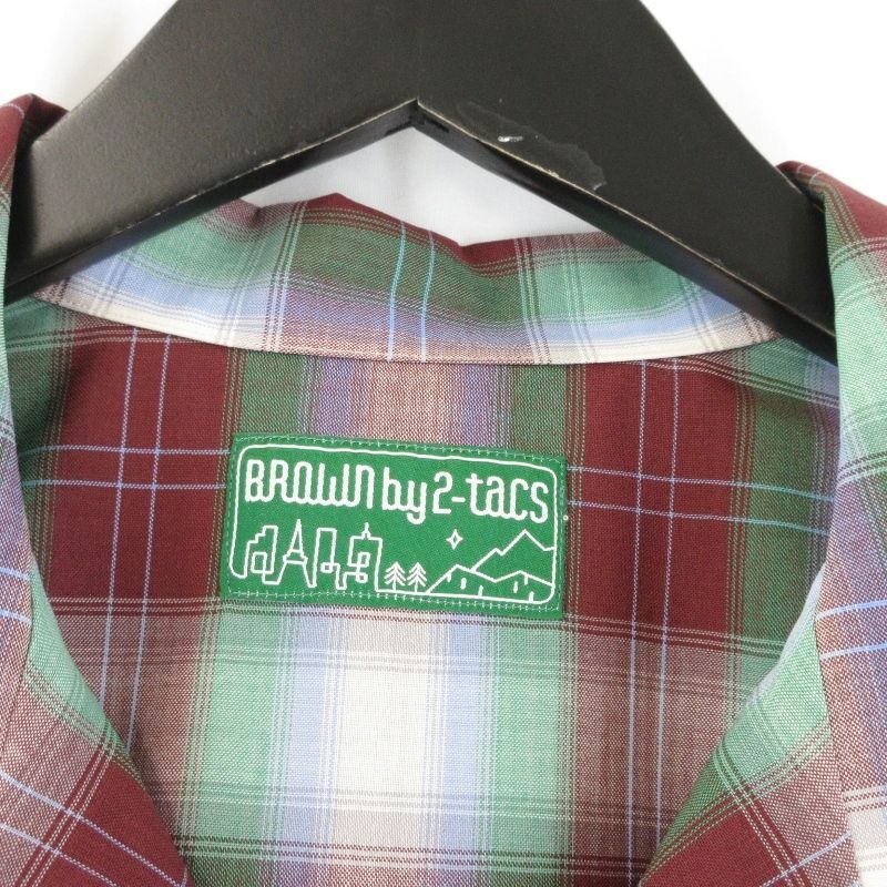 未使用 BROWN by 2-tacs ブラウンバイツータックス OPEN COLLAR B33