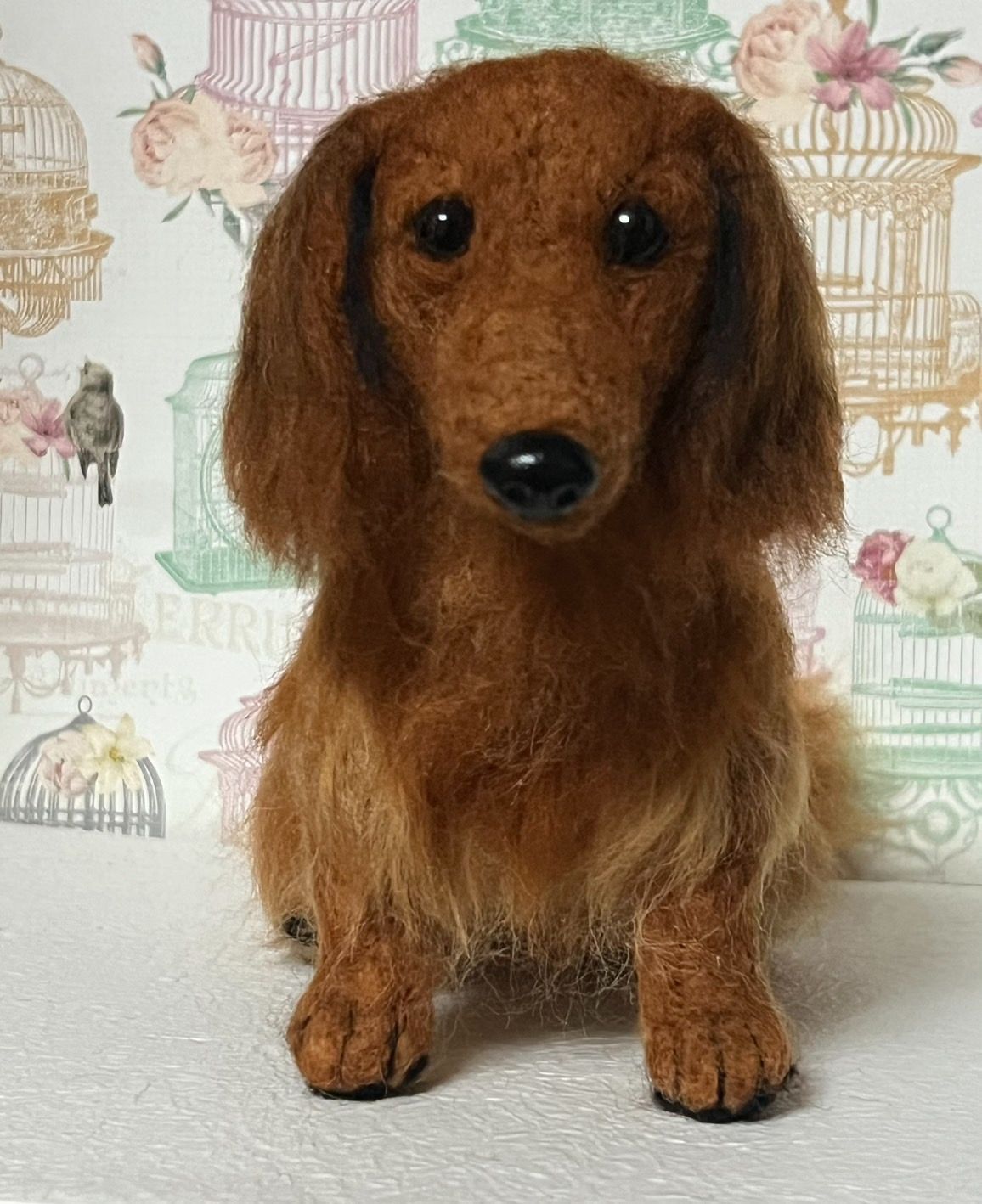 羊毛フェルト ミニチュアダックスフンド - メルカリ