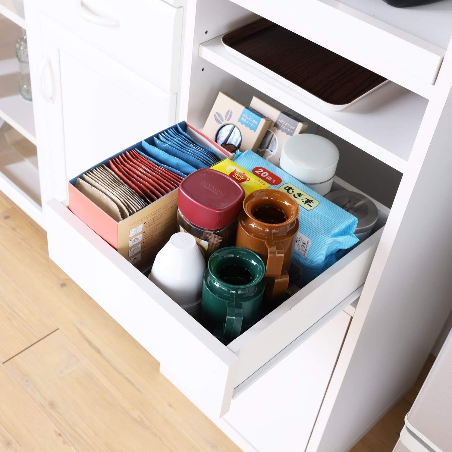 食器棚 白井産業 スリム オフィス向け ホワイト 幅38.8 高さ179.8 奥行39.2cm MDL-1840SLWH モデレオ NEXPOTALLINN_EU