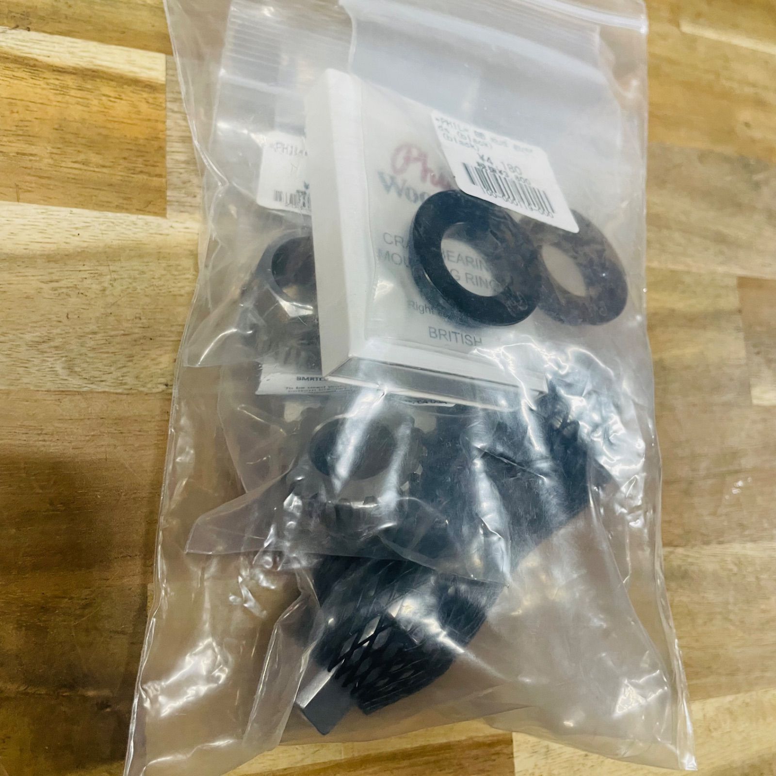 未使用】 phil wood BB セット BSA/JIS 軸長108mm ISO スクエア