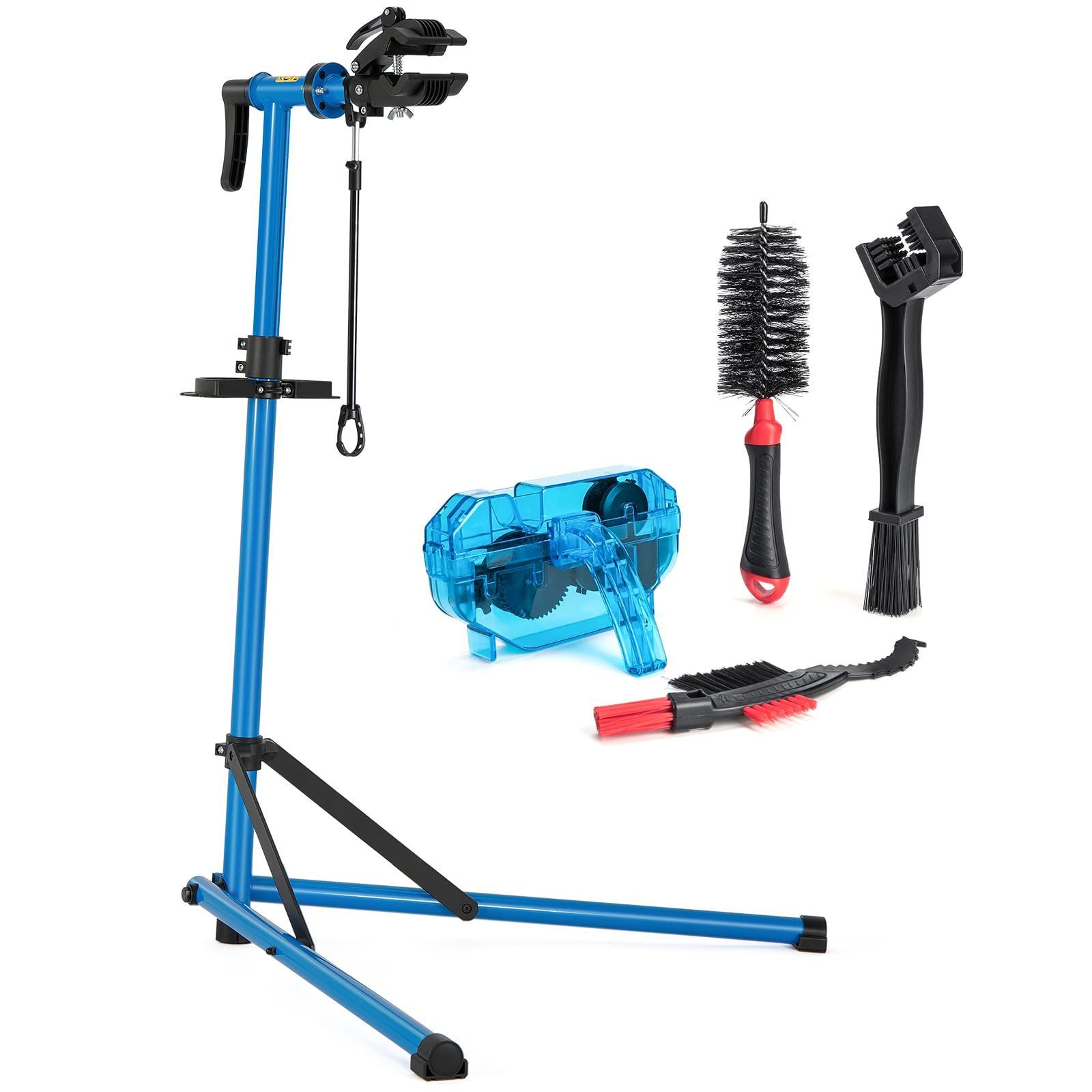 新着商品 折りたたみ式 高さ|角度調節可 ディスプレイスタンド スチール製 ロードバイク 工具トレー|ハンドル支えバー付 ワークスタンド ブラック メンテナンススタンド 自転車 CX-C10 CXWXC