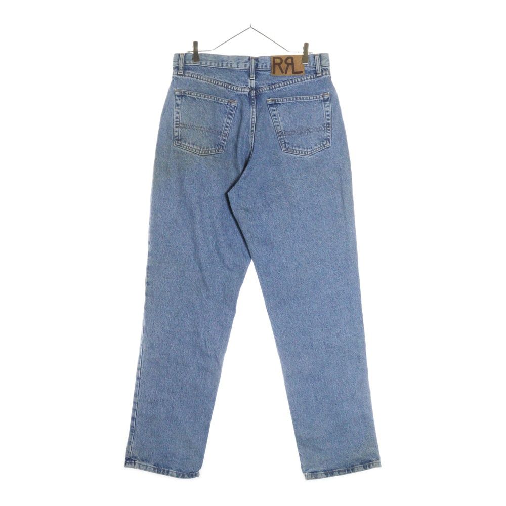 RRL (ダブルアールエル) 90s DENIM PANTS 革パッチ ジッパー