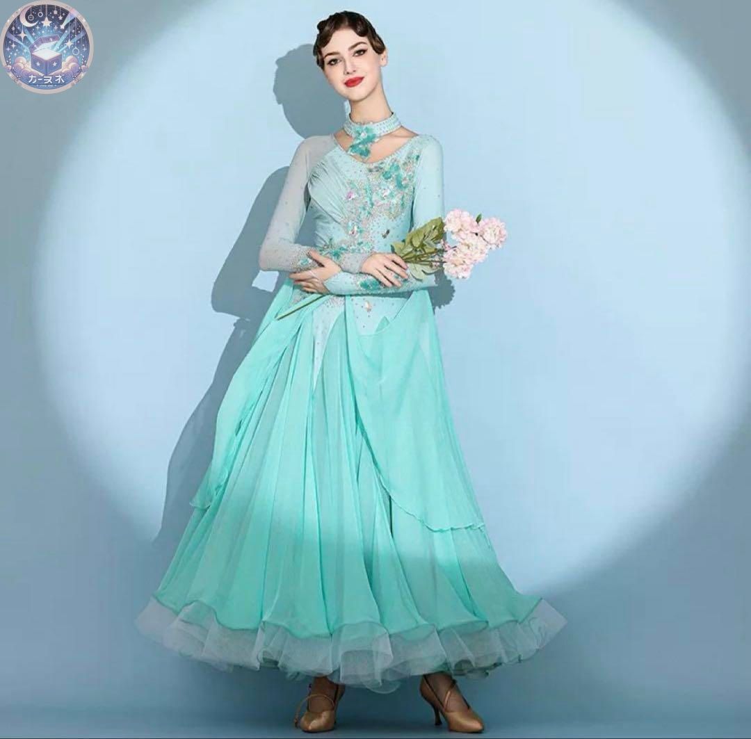 新品 未使用 スタンダードドレス 発表会用ダンスパーティー向け