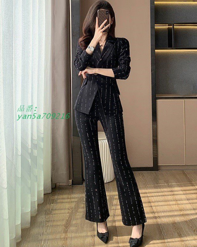 パンツスーツ レディース スーツ レディース かっこいい セットアップ 入学式 セレモニー パンツスーツ レディース パンツスーツ ママ 大きいサイズ 卒業式 yan5a709216