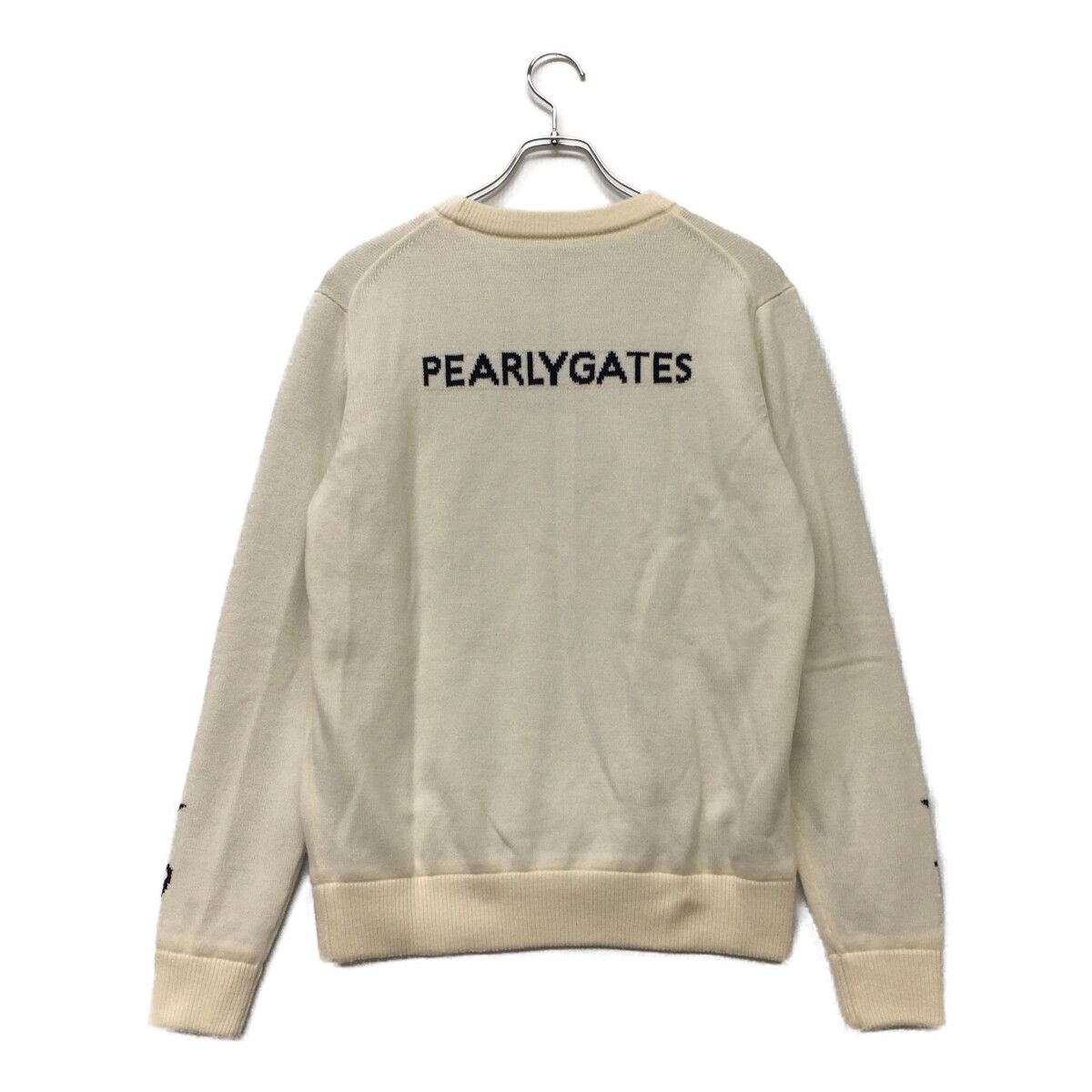 メンズ パーリーゲイツ PEARLY GATES セーター 4(M) 白 ホワイト 星柄