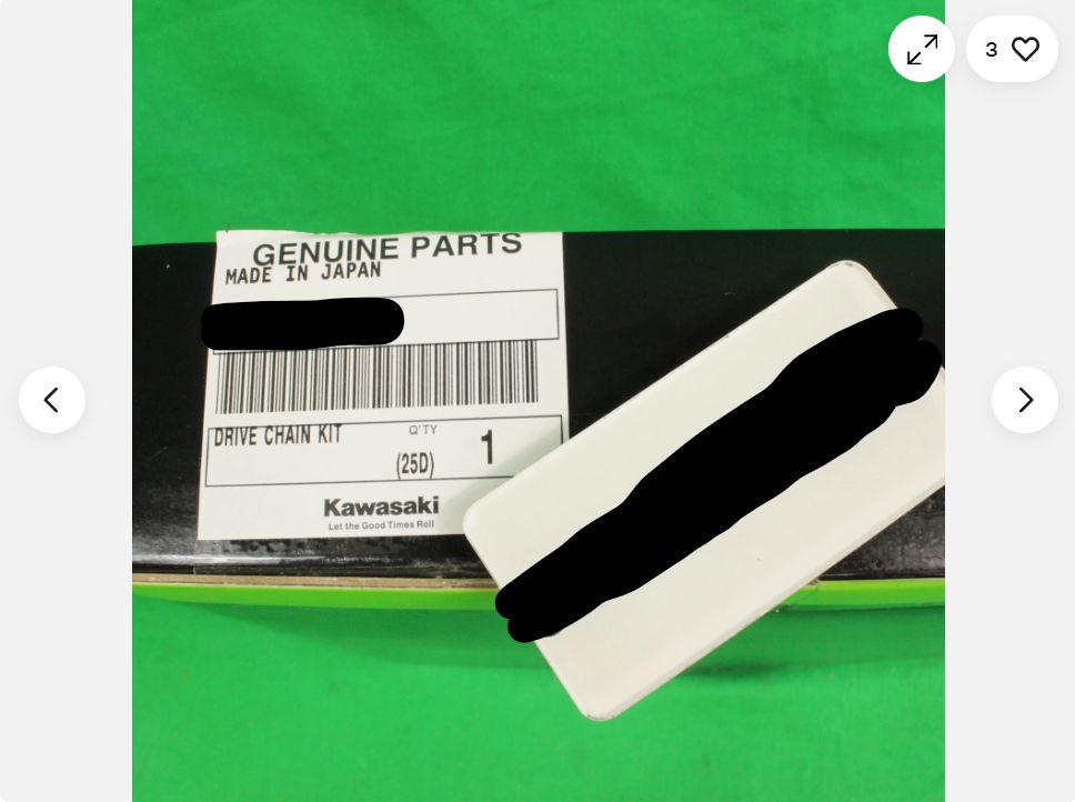 カワサキ純正 2018 - 2025 Z 900 RS Z900RS ドライブチェーンキット