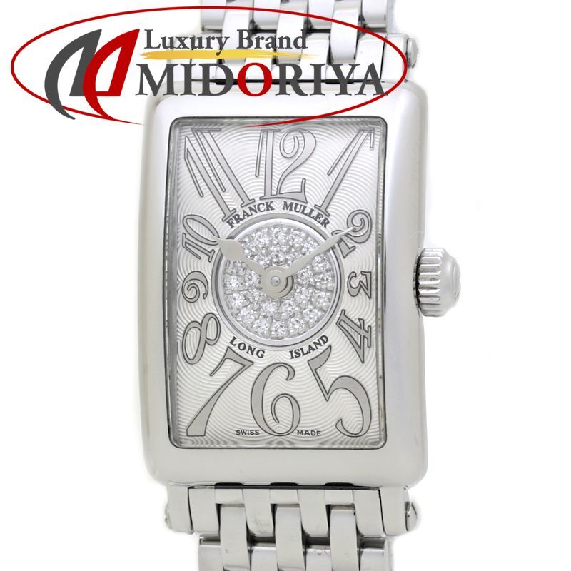FRANCK MULLER フランクミュラー ロングアイランドプティ パスティーユ 802QZRELCD1P ダイヤモンド 磨き済|電池交換済 ステンレススチール レディース |39899 腕時計
