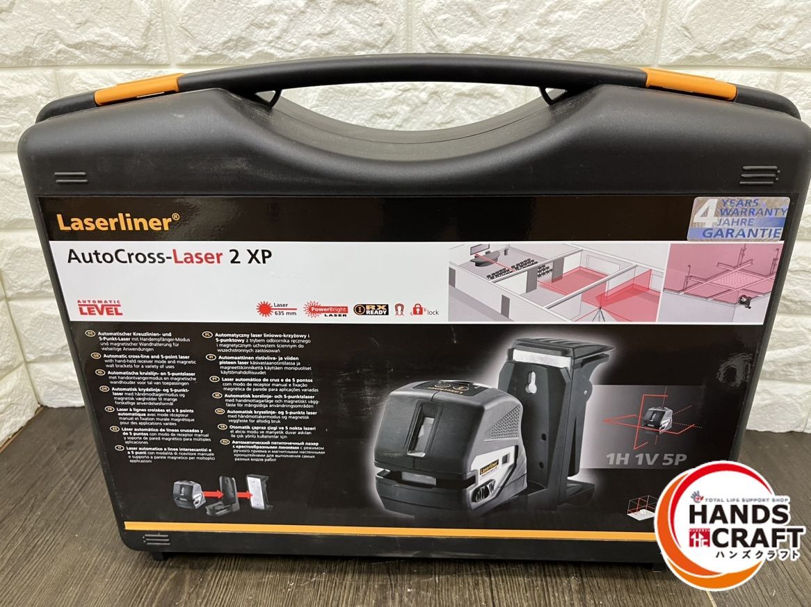▽▽【未使用品】Laserliner AutoCross-Laser 2 XP 060.101A オートクロスレーザー 2XP レーザー 測定器 レーザーレベル 赤