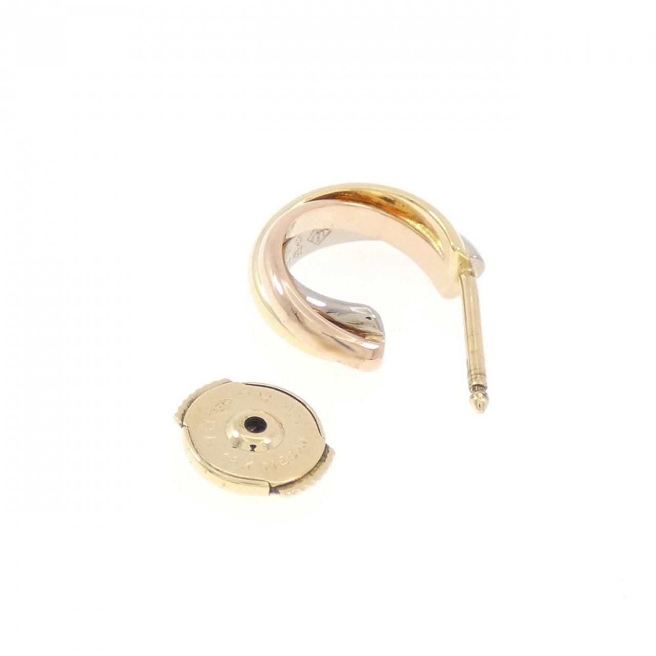 カルティエ トリニティ フープピアス 片耳用 磨き済み】カルティエ