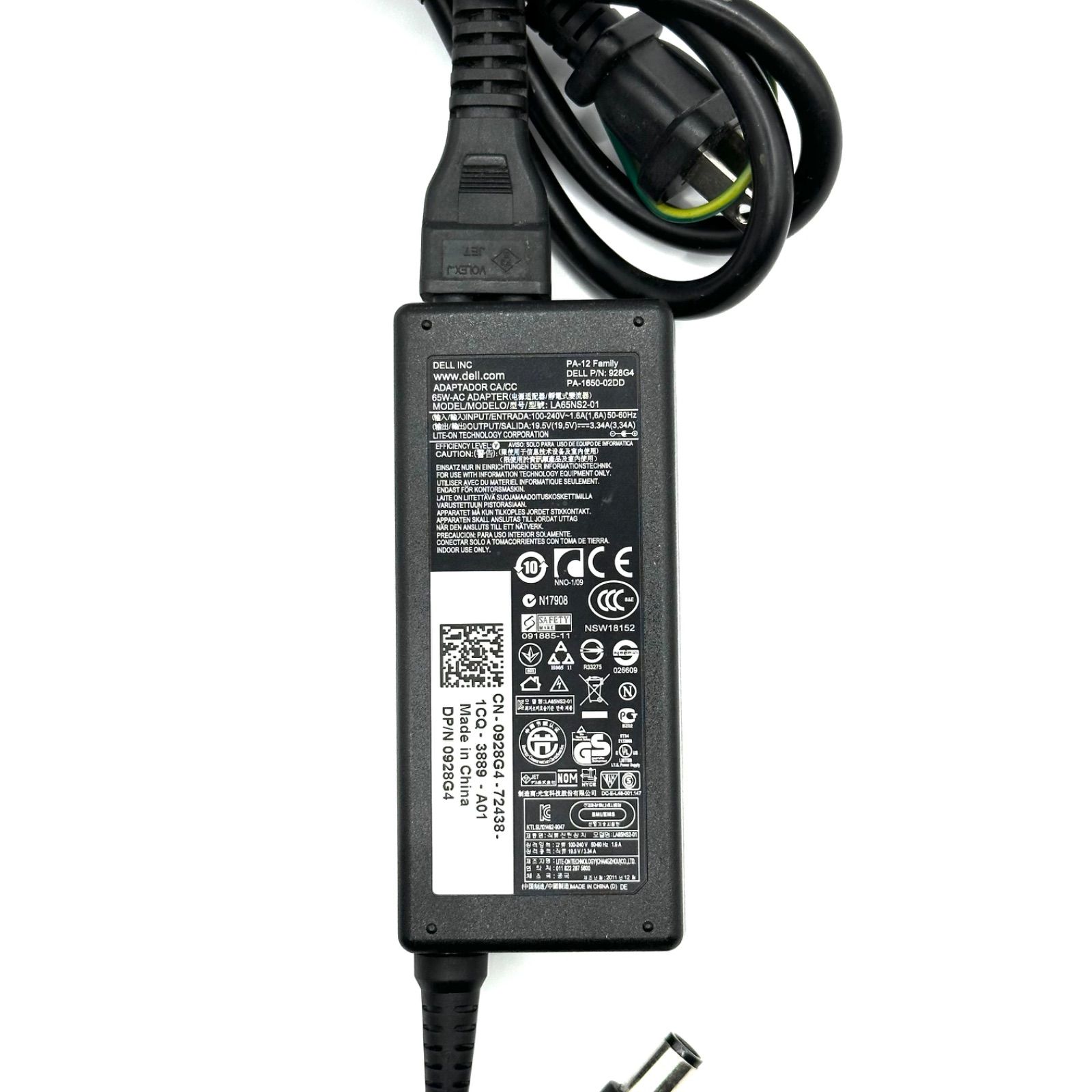 DELL 純正ACアダプタ 65W-AC ADAPTER 19.5V 3.34A - 電源ユニット