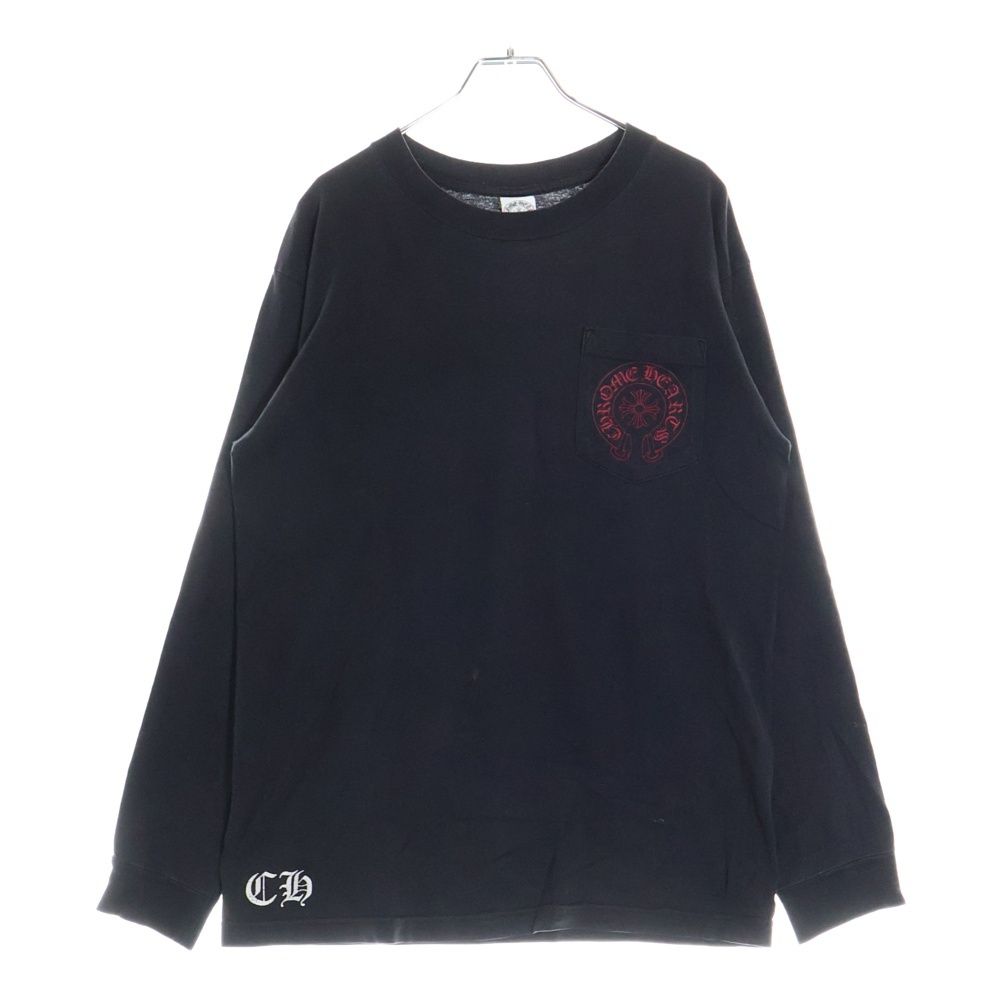 【CHROME HEARTS】Floral Cross (フローラルクロス) L/S Tシャツ Chrome Hearts Floral Cross L/S T-shirt White Men's - US