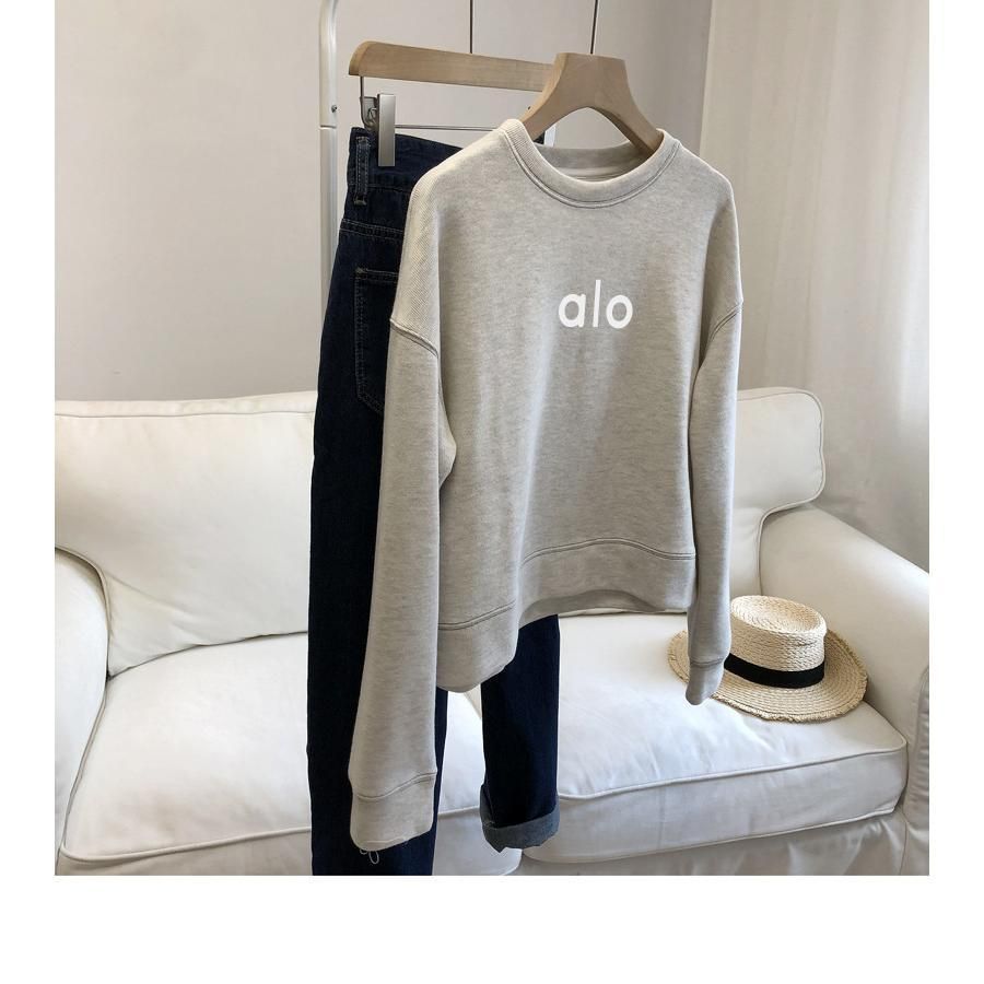 アローヨガ ALO YOGA レディース 長袖コート ミニ丈 トレーナー