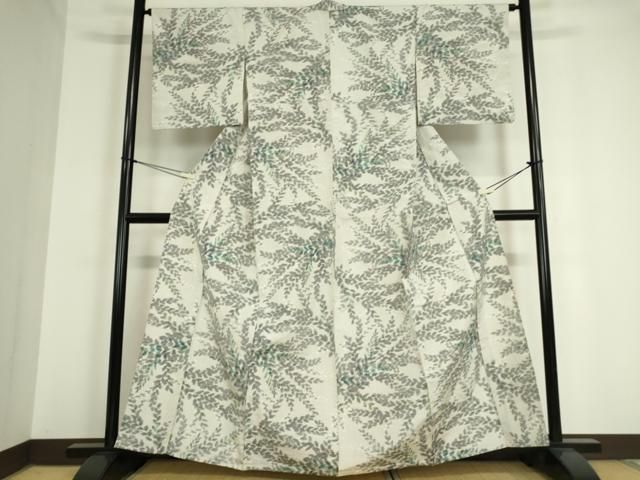 平和屋着物▽上質な紬 単衣 縞 正絹 逸品 CAAV3737dy 平和屋着物