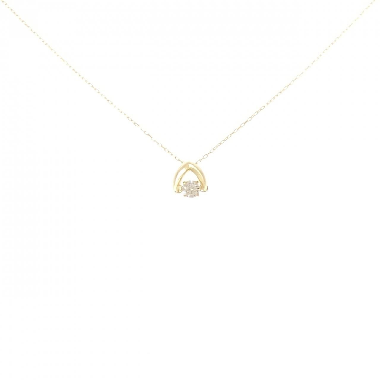 K18YG ダイヤモンド ネックレス 0.10CT
