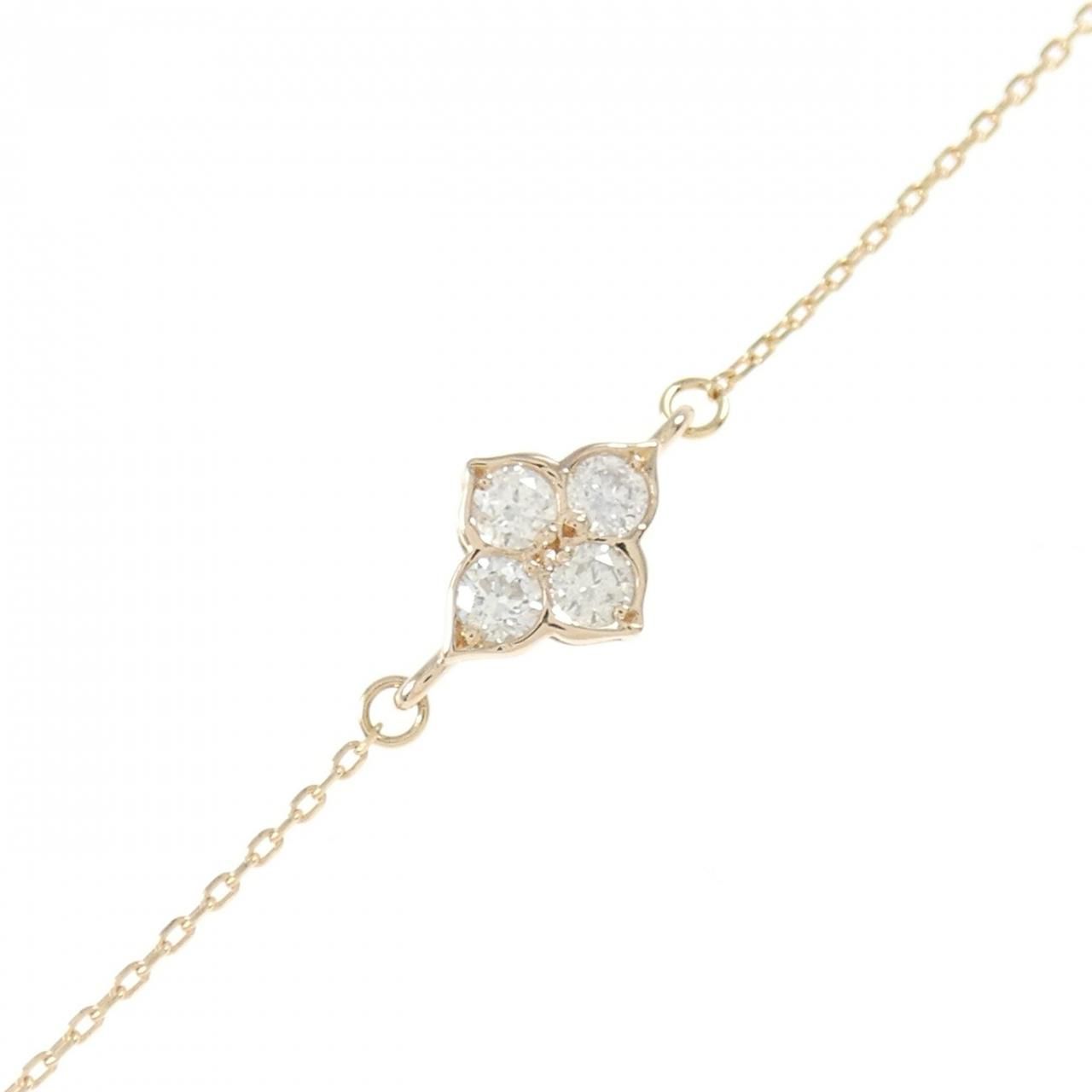 K18PG ダイヤモンド ブレスレット 0.20CT - メルカリ 
