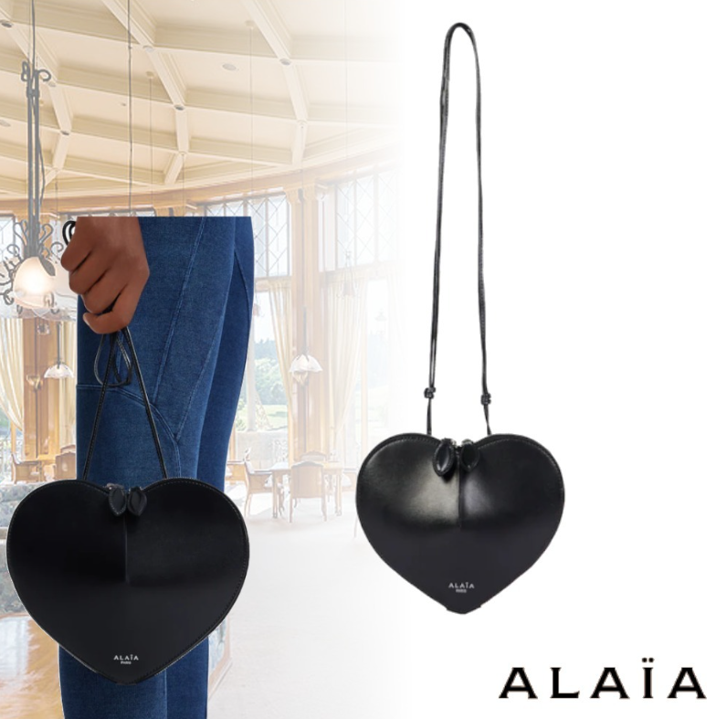 Alaia アライア レザー ハート ショルダーバッグ