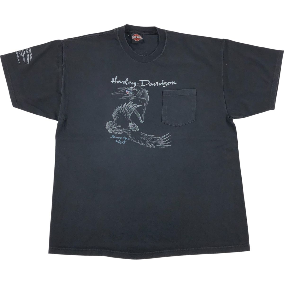 古着 00年代 ハーレーダビッドソン Harley-Davidson 鷲柄 イーグル柄