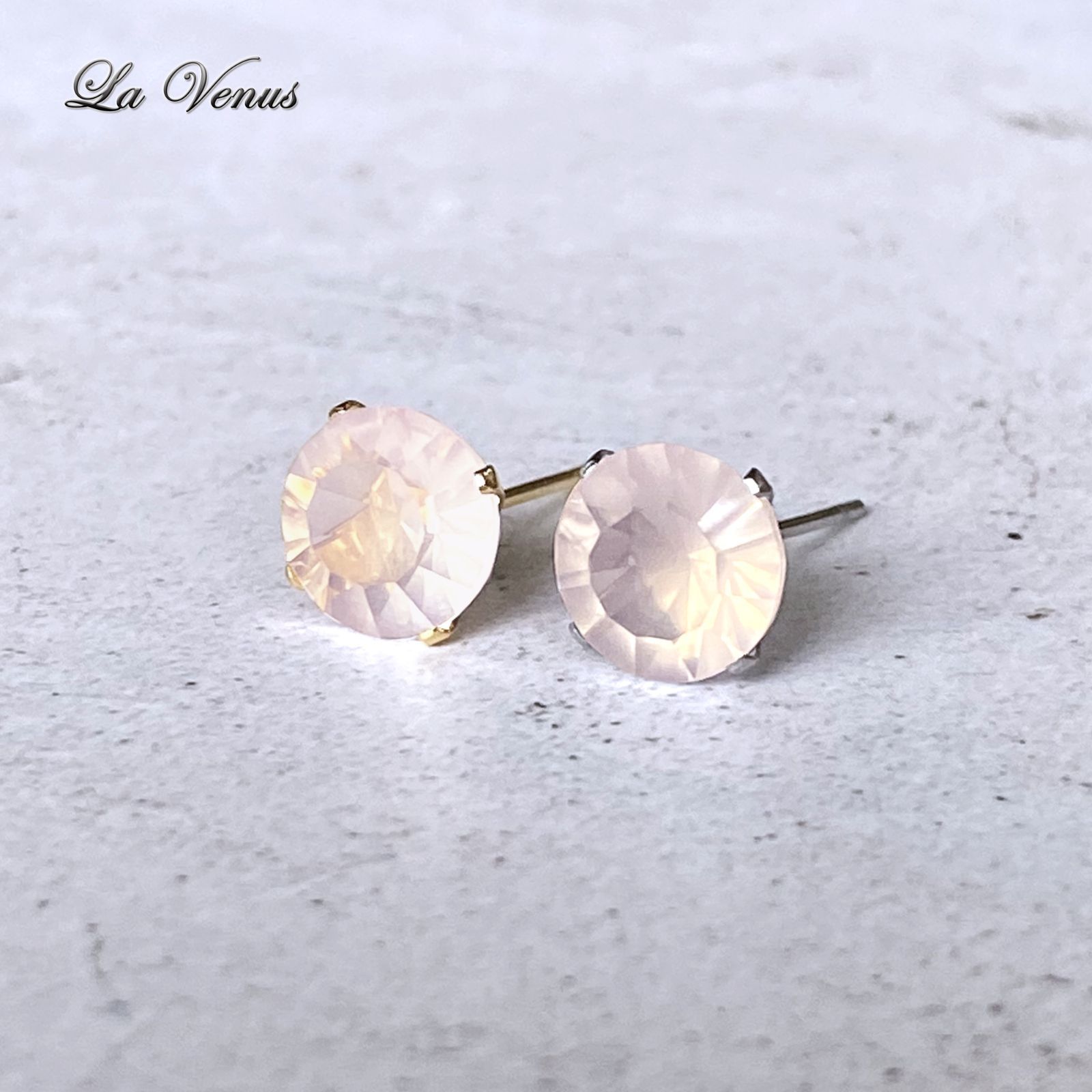 ✴︎ふわり 大人ピンク✴ つけっぱなしOK 天然 大粒8mm ブラジル