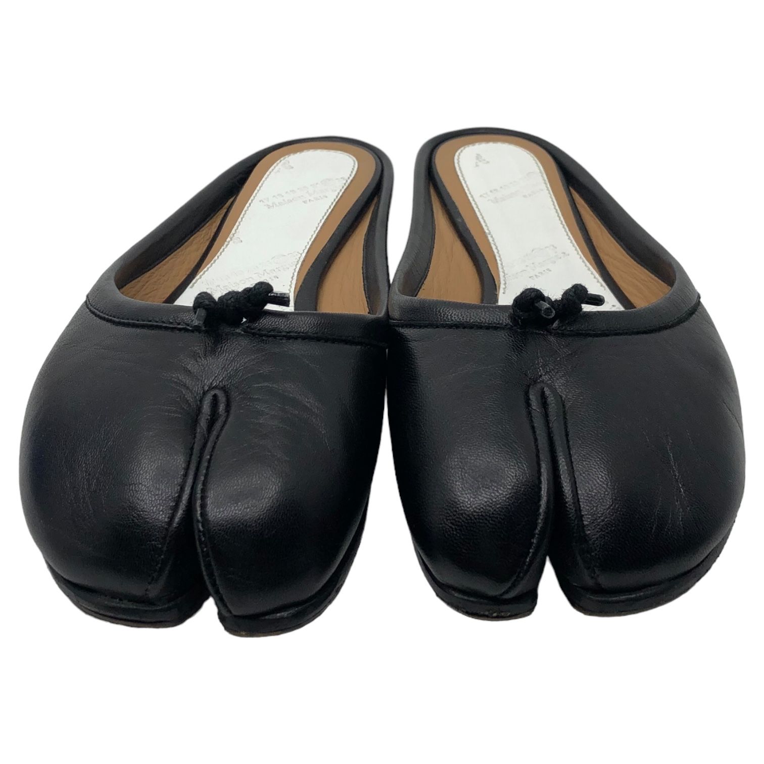 MAISON MARGIELA(メゾンマルジェラ) tabi ballerina mules 足袋 バレエリーナ ミュール 36  1/2(23.5cm程度) ブラック サンダル バレエ シューズ タビ - メルカリ