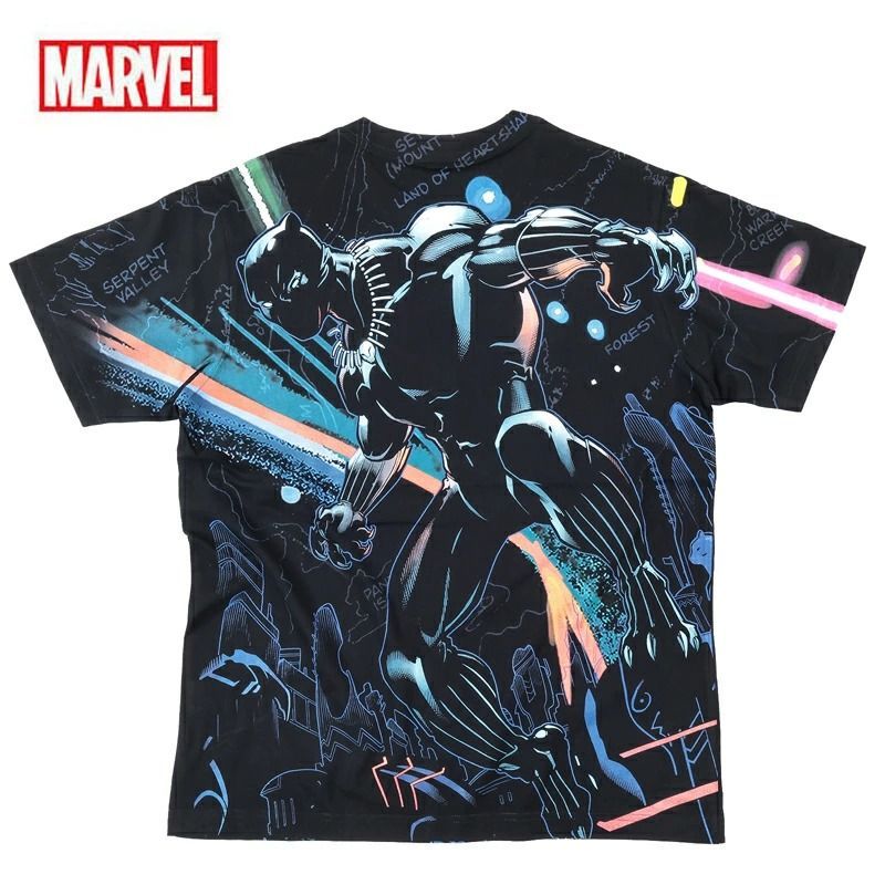 MARVEL総柄プレミアムTシャツ】 数量限定!! MARVEL マーベル Tシャツ  