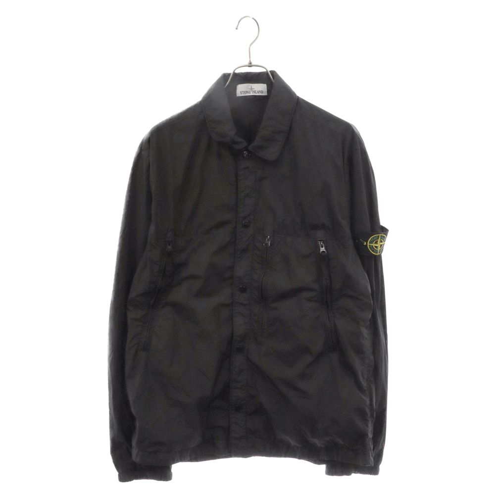 ストーンアイランド 19AW ナイロンオーバー長袖シャツジャケット ブラック ストーンアイランド 19AW ナイロンオーバー長袖シャツジャケット