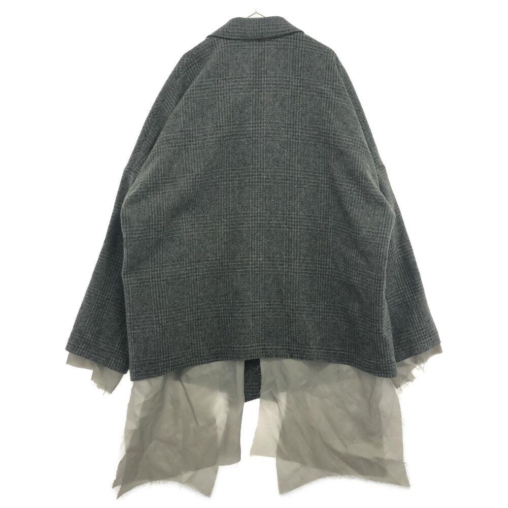 sulvam (サルバム) 22AW PLAID SHORT OVER COAT プレイドショート