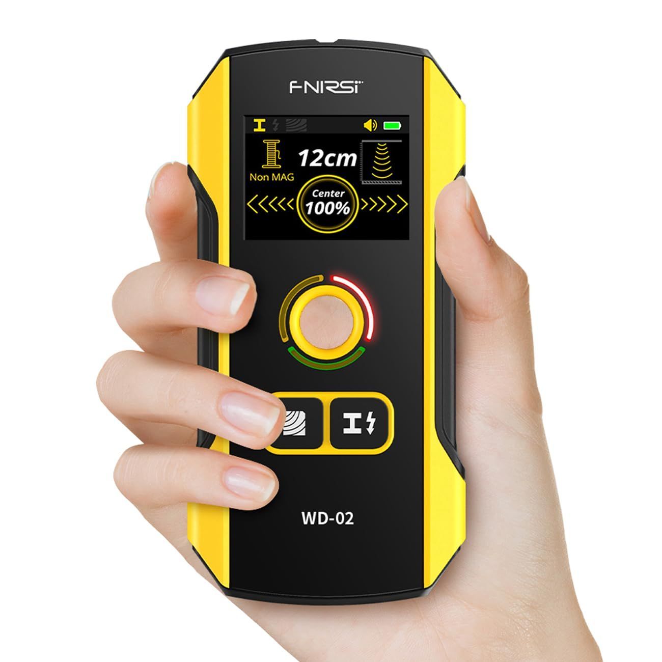 KKYOYRE 壁裏検出器 壁裏探知機 下地センサー 下地チェッカー 壁裏センサー下地探し 双方向較正 高感度 高精度 壁 柱 センサー AC線 鉄筋 探知できる 木材 金属 間柱 スタッド 活線検出警告 日本語対応